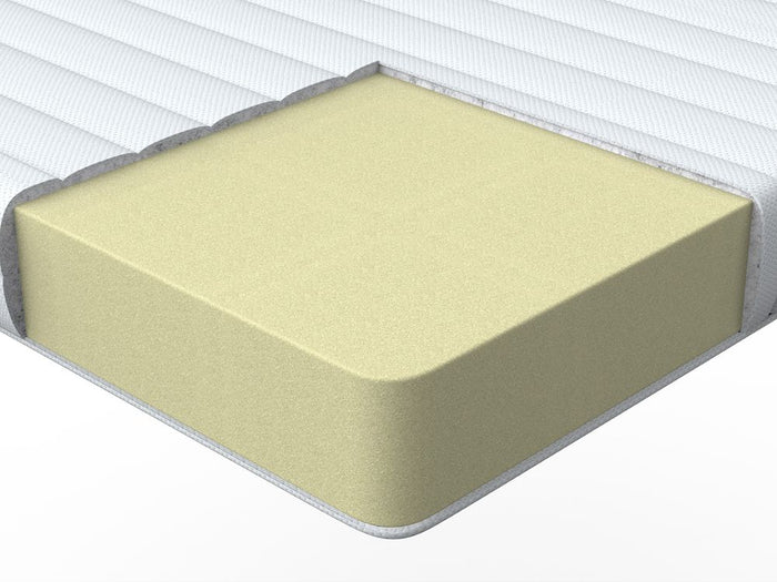 Coprimaterasso in schiuma bianca 180 x 200 cm comfort morbidezza