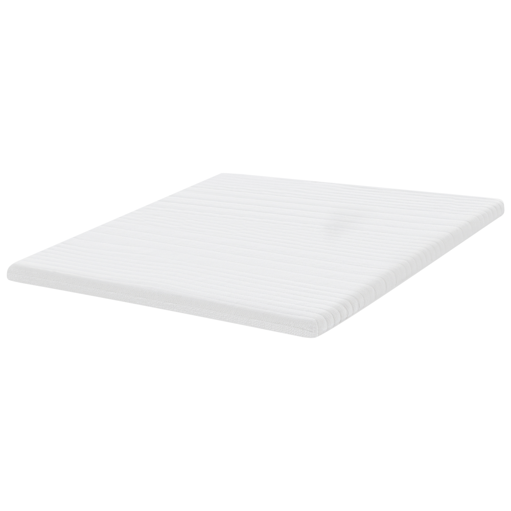 Coprimaterasso in schiuma bianca 180 x 200 cm comfort morbidezza