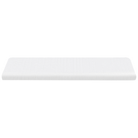 Coprimaterasso in schiuma bianca 140 x 200 cm comfort morbidezza