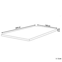 Coprimaterasso in schiuma bianca 140 x 200 cm comfort morbidezza