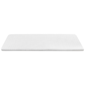 Coprimaterasso in schiuma bianca 160 x 200 cm comfort morbidezza