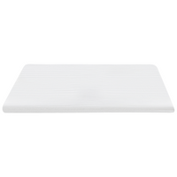 Coprimaterasso in schiuma bianca 180 x 200 cm comfort morbidezza