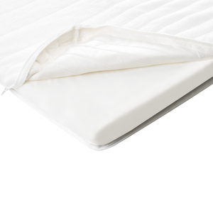 Coprimaterasso in schiuma bianca 180 x 200 cm comfort morbidezza