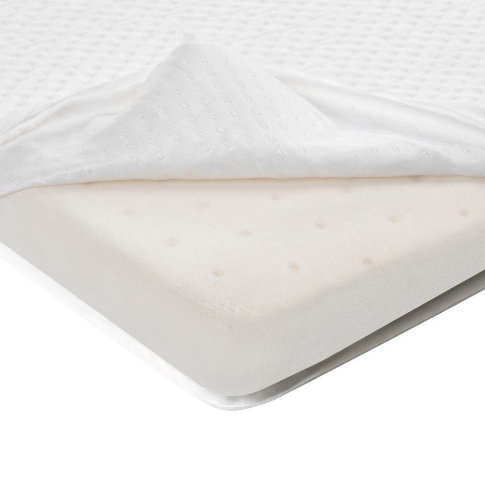 Coprimaterasso in schiuma bianca 140 x 200 cm comfort morbidezza