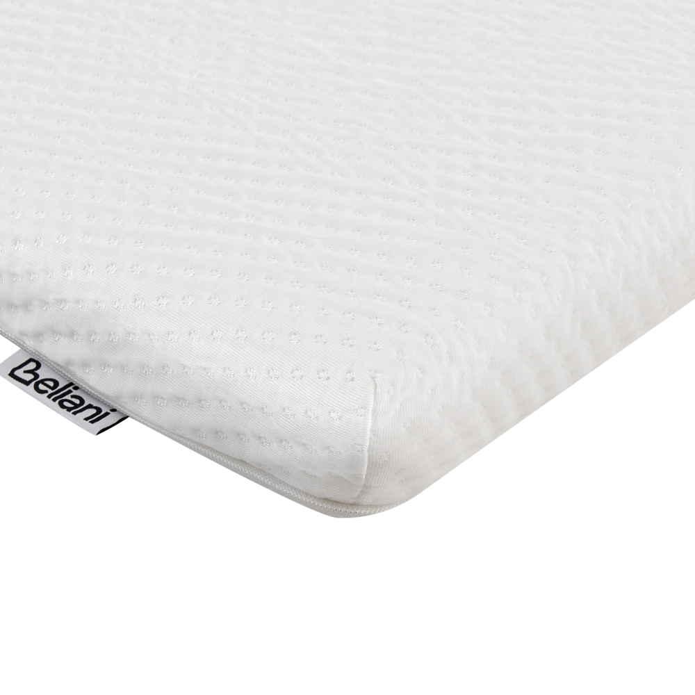 Coprimaterasso in schiuma bianca 140 x 200 cm comfort morbidezza