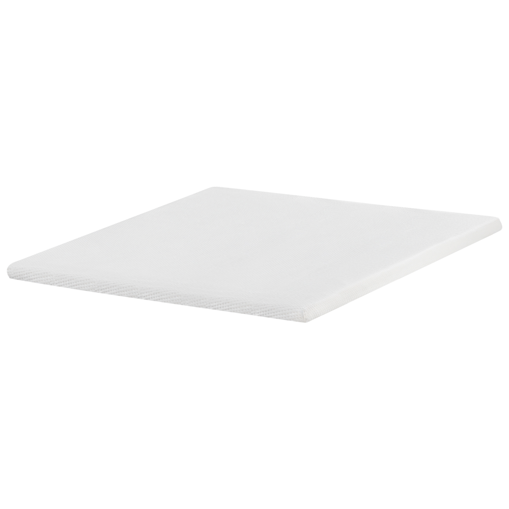 Coprimaterasso in schiuma bianca 160 x 200 cm comfort morbidezza
