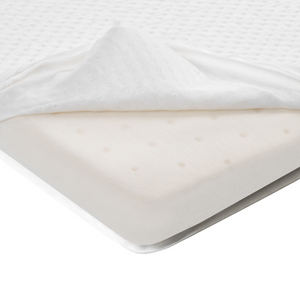 Coprimaterasso in schiuma bianca 160 x 200 cm comfort morbidezza