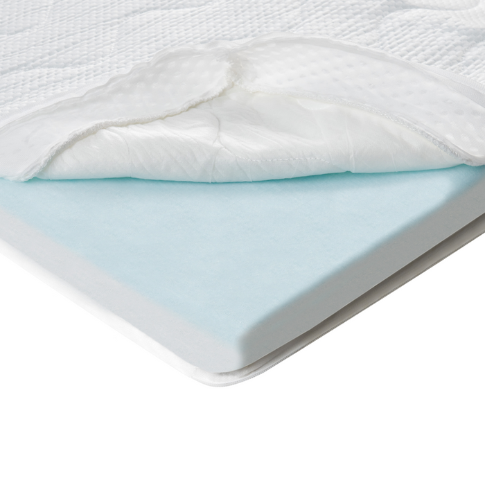 Coprimaterasso in schiuma bianca 160 x 200 cm comfort morbidezza