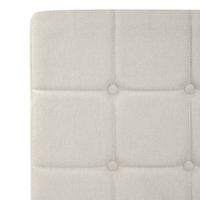 Letto Tessuto Beige Chiaro Elettrico Regolabile con Telecomando 80 x 200 cm