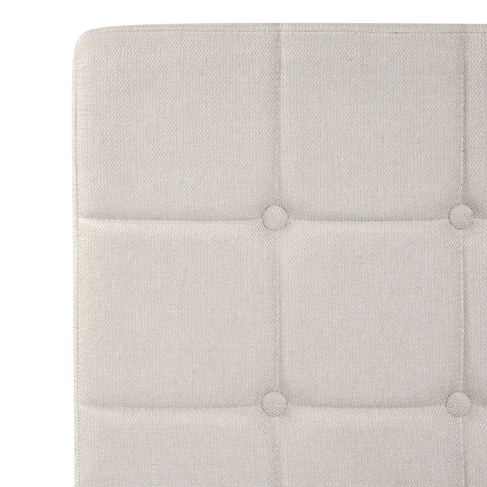 Letto Tessuto Beige Chiaro Elettrico Regolabile con Telecomando 80 x 200 cm