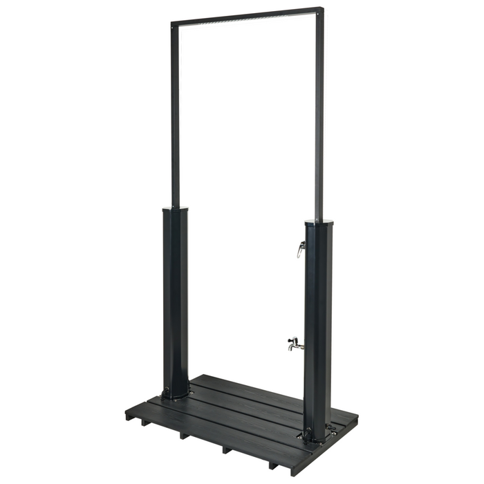 Doccia a pioggia da esterno in PVC nero Accessori da giardino moderni Tenda design