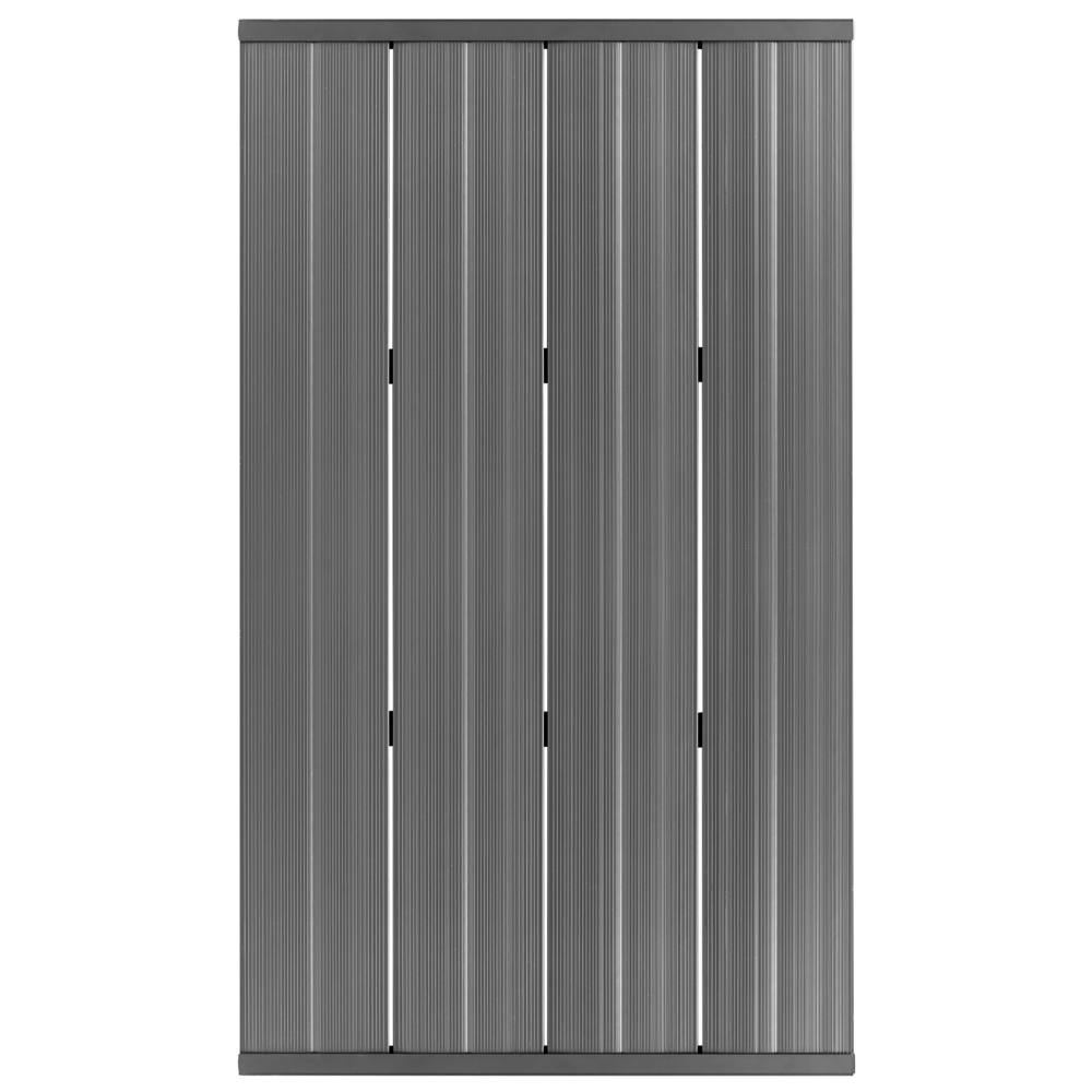 Doccia da giardino a pavimento in PVC nero design moderno