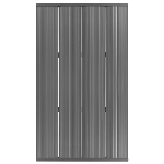 Doccia da giardino a pavimento in PVC nero design moderno