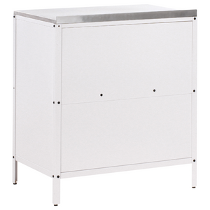 Set cucina da esterno 4 elementi in acciaio inox bianco 3 armadietti lavello a leva cucina da esterno