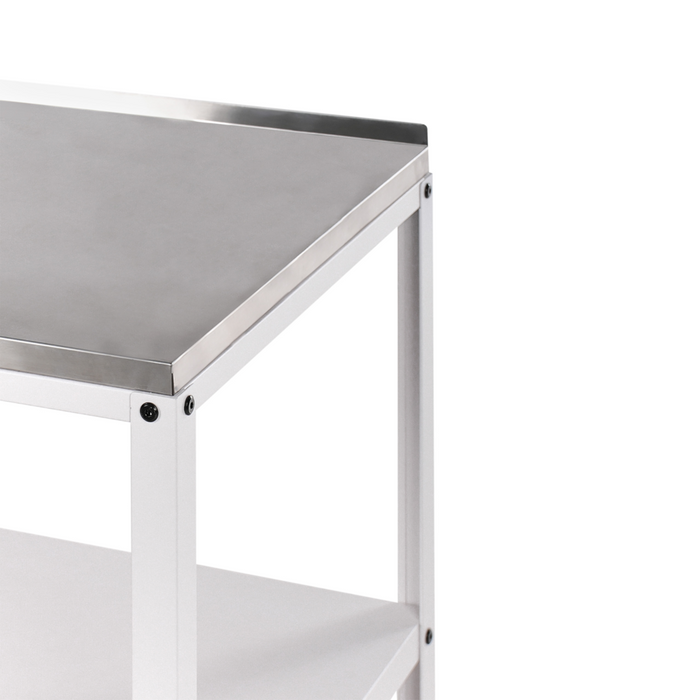 Set di cucina da esterno 2 elementi in acciaio inox bianco 2 isole da cucina lavello a leva cucina da esterno