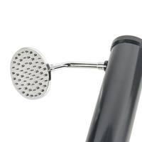 Set doccia miscelatore da esterno in PVC nero con funzione pioggia alimentato ad energia solare Giardino moderno