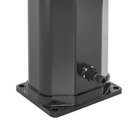 Set doccia miscelatore da esterno in PVC nero con funzione pioggia alimentato ad energia solare Giardino moderno