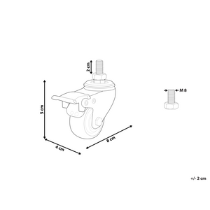 Set di 4 rotelle per scrivania ad angolo Ruote con freno per Destines