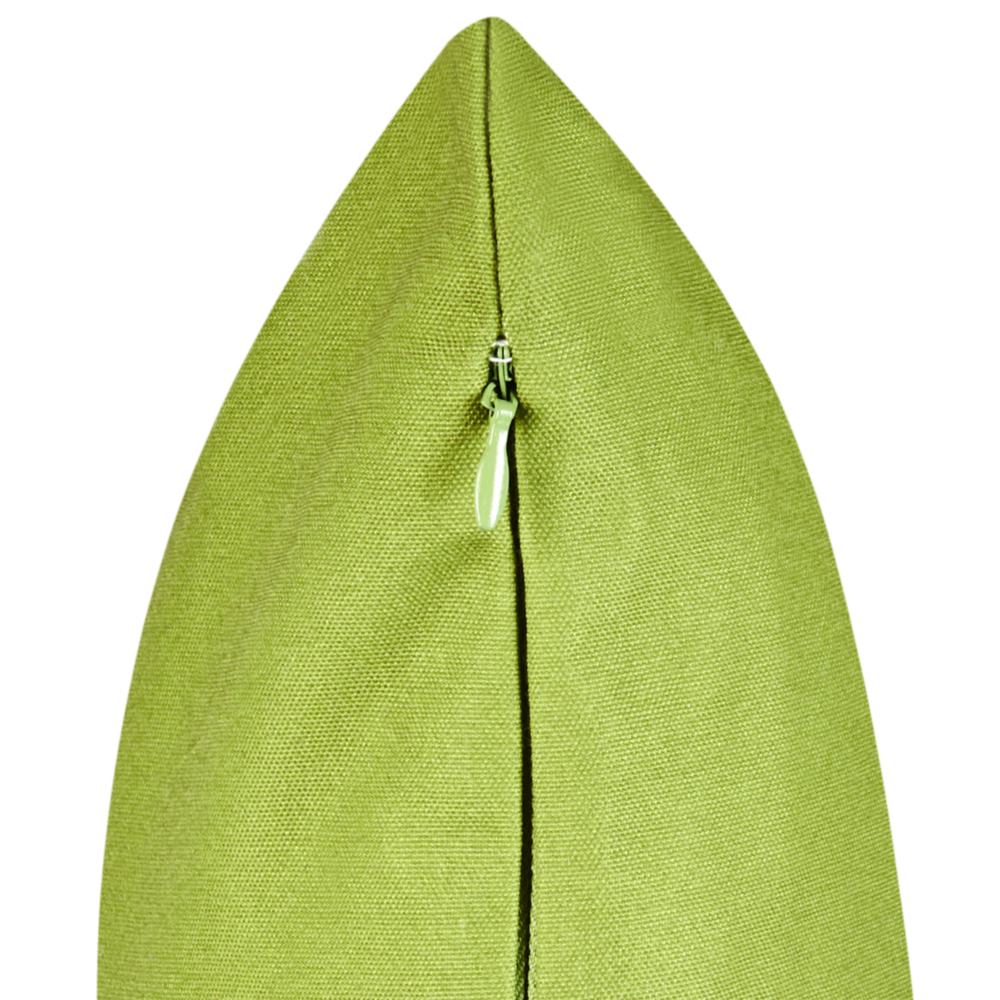 Set di 2 cuscini decorativi per esterni con motivo di palme in tessuto verde rivestimento rimovibile