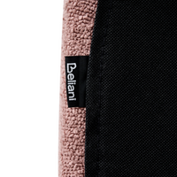 Lettino ad acqua in bouclé retrò dal design minimalista in poliestere rosa pastello 180 x 200 cm