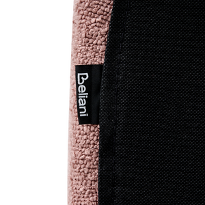 Lettino ad acqua in bouclé retrò dal design minimalista in poliestere rosa pastello 180 x 200 cm