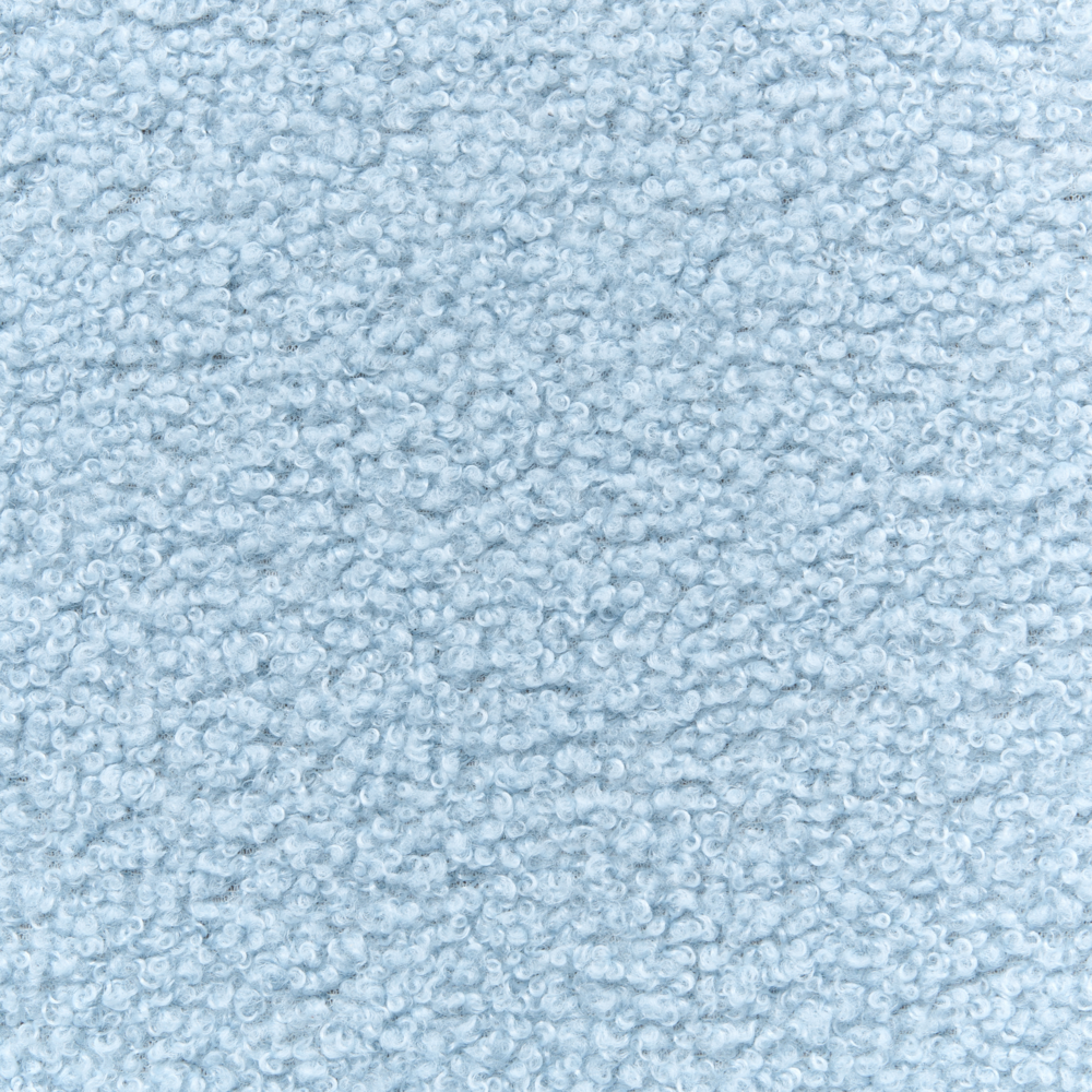 Sedia a dondolo per bambini nuvoletta con gambe in legno azzurro per cameretta