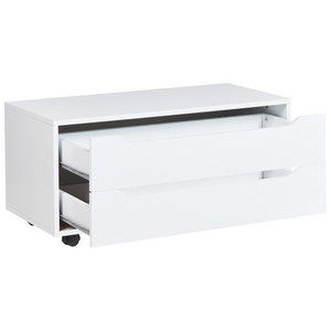 Mobiletto da bagno Bianco MDP Materiale sintetico Ruote Cassetti Mobili da bagno di stoccaggio