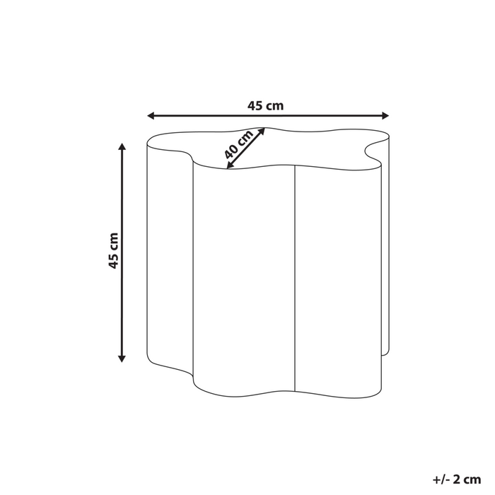 Tavolino Piano in MDF Base in metallo ø 50 cm Design moderno Verde chiaro Soggiorno