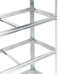 Scaffale da giardino in metallo argento autoportante 5 ripiani portaoggetti da giardino