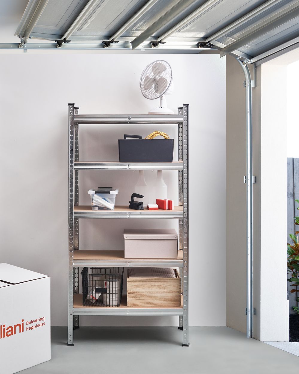 Scaffale per piante in metallo beige chiaro per esterni interni giardino retrò 4 ripiani portaoggetti da giardino autoportante