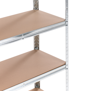 Set di 2 scaffali in metallo per giardino, garage 5 mensole argento portaoggetti da giardino autoportante