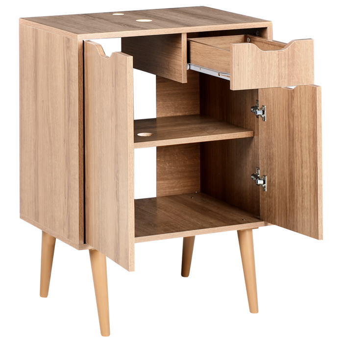 Mobiletto lavabo bianco MDP 60 x 80 cm Bagno con mensola