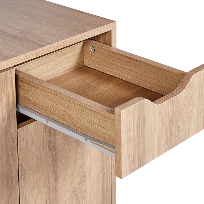 Mobiletto lavabo bianco MDP 60 x 80 cm Bagno con mensola