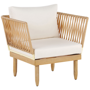 Set di copricuscini da esterno con cuscini per sedile in tessuto bianco sporco elegante glam balcone terrazzo