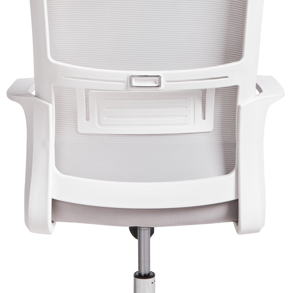 Sedia da ufficio con base girevole e poggiatesta regolabile in altezza in rete per l'ufficio domestico Grigio chiaro
