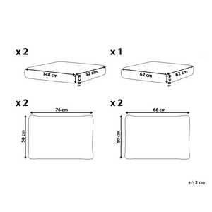Set di copricuscini da esterno con cuscini per sedile in tessuto bianco sporco elegante glam balcone terrazzo