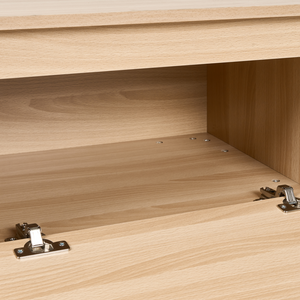 Mobile TV in truciolato marrone chiaro 150 cm 3 ripiani Design minimalista Soggiorno