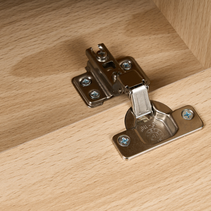 Mobile TV in truciolato marrone chiaro 150 cm 3 ripiani Design minimalista Soggiorno