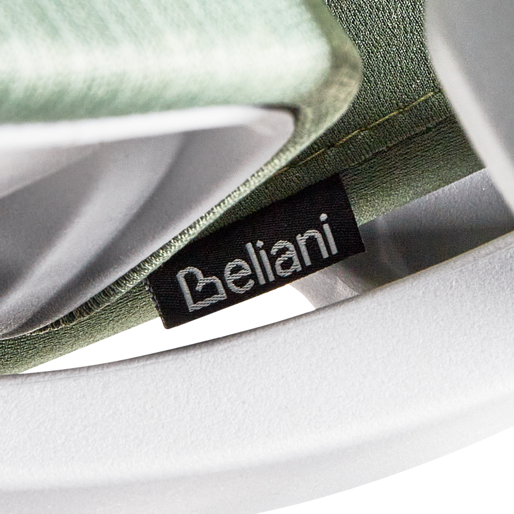 Sedia da ufficio moderna con base girevole e braccioli regolabili in altezza in rete per la casa e l'ufficio verde