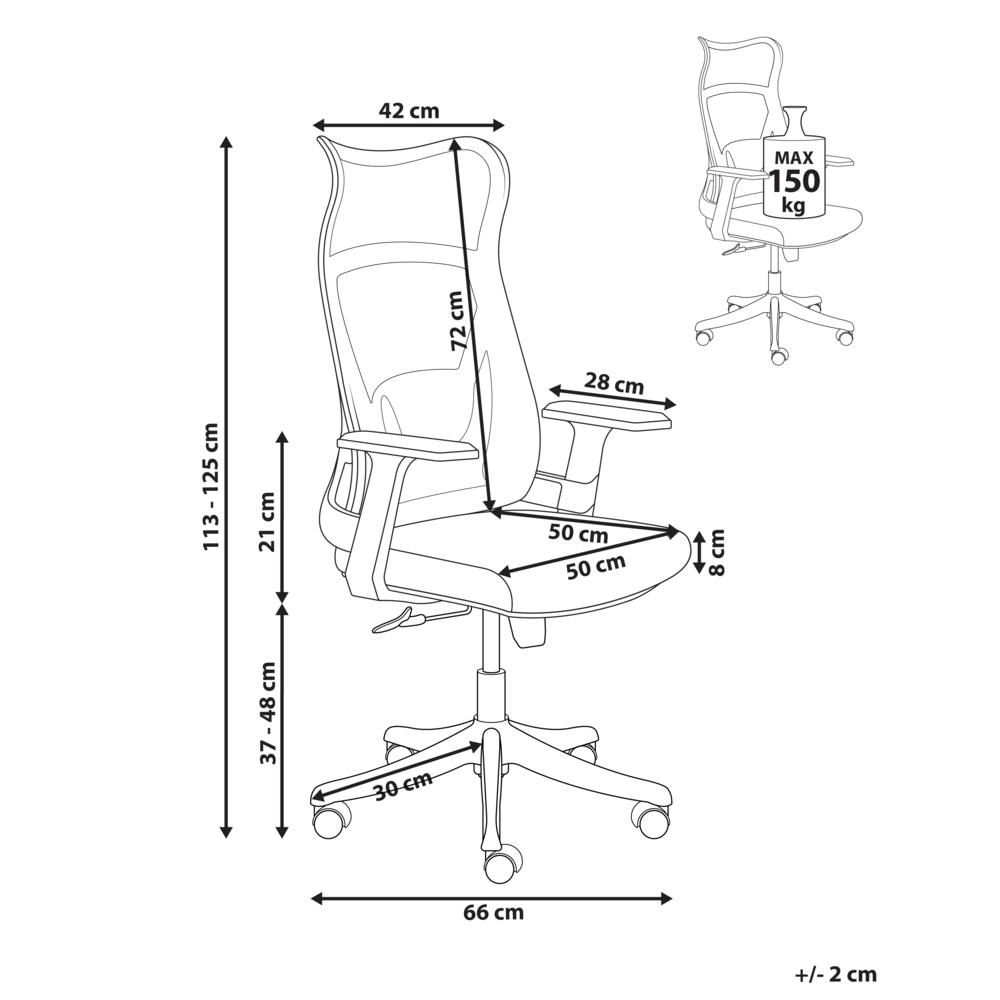 Sedia da ufficio moderna con base girevole e braccioli regolabili in altezza in rete per la casa e l'ufficio verde