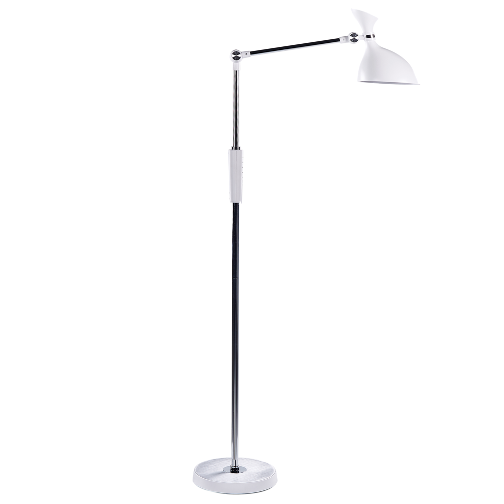 Lampada da terra LED bianco in materiale sintetico 169 cm regolabile soggiorno camera da letto