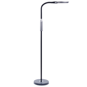 Lampada da terra LED materiale sintetico nero 148 cm altezza regolabile ufficio camera da letto