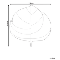 Tappeto per bambini a forma di foglia trapuntato in cotone verde 110 x 110 cm Accessorio per la cameretta