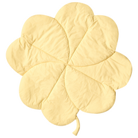 Tappeto per bambini Giallo Cotone Coperta a forma di trifoglio Trapuntato 110 x 110 cm Asilo nido Bambini Accessorio per la cameretta