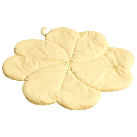 Tappeto per bambini Giallo Cotone Coperta a forma di trifoglio Trapuntato 110 x 110 cm Asilo nido Bambini Accessorio per la cameretta