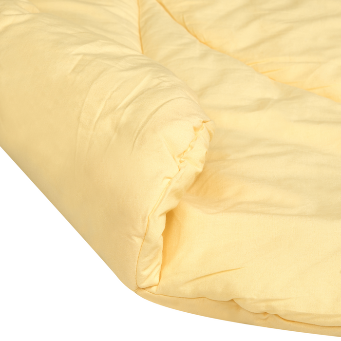 Tappeto per bambini Giallo Cotone Coperta a forma di trifoglio Trapuntato 110 x 110 cm Asilo nido Bambini Accessorio per la cameretta