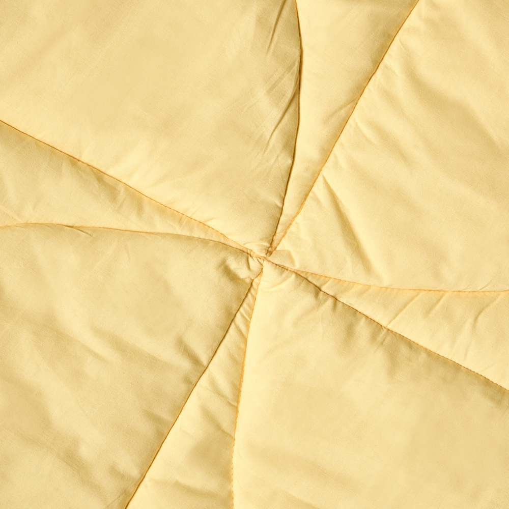 Tappeto per bambini Giallo Cotone Coperta a forma di trifoglio Trapuntato 110 x 110 cm Asilo nido Bambini Accessorio per la cameretta