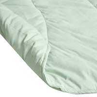 Tappeto per bambini verde chiaro in cotone a forma di foglia trapuntato 110 x 110 cm Accessori per la cameretta dei bambini