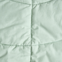 Tappeto per bambini verde chiaro in cotone a forma di foglia trapuntato 110 x 110 cm Accessori per la cameretta dei bambini