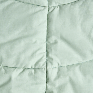 Tappeto per bambini verde chiaro in cotone a forma di foglia trapuntato 110 x 110 cm Accessori per la cameretta dei bambini